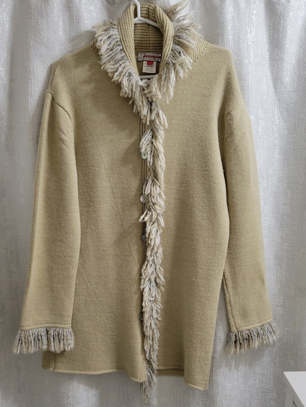 Fringed Cardigan Made in Italy